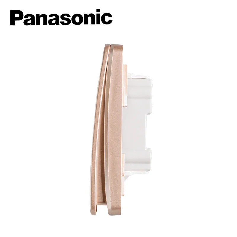 Настенный выключатель Panasonic переключатель белого и золотого цвета для