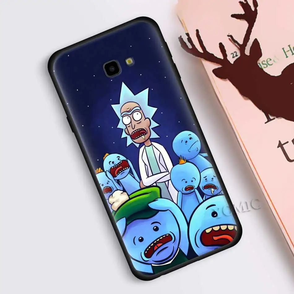 Черный силиконовый чехол для телефона Rick And marty Pickle Tick для samsung Galaxy J8 J6 J4 A6 A7 A8 A9 Plus M10 M20 M30 S M40