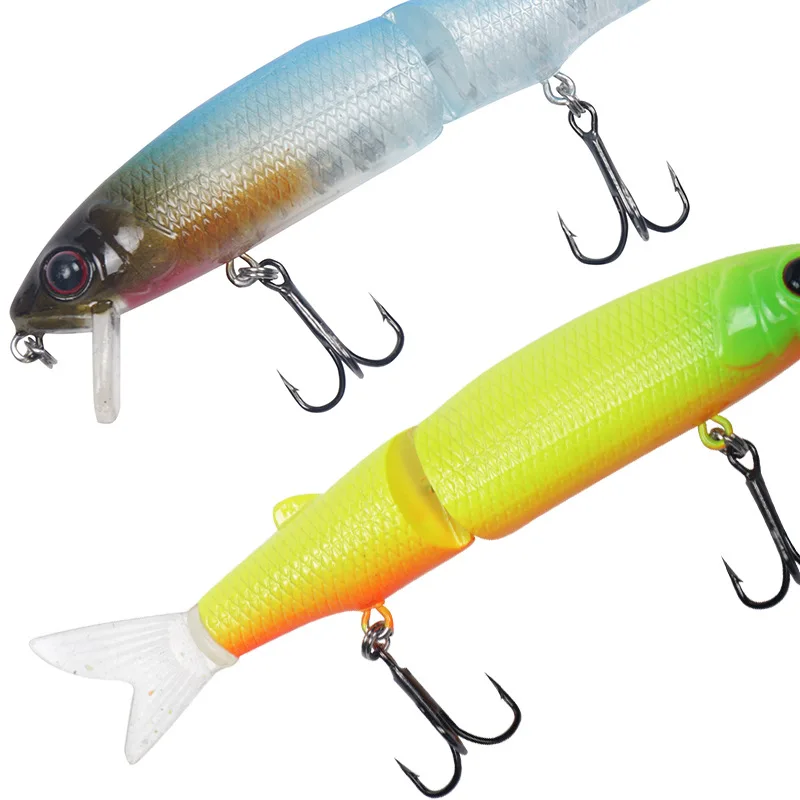 

113 Size 13.7G floatin G Soft Tail Mino Fishin G Lure Two Sections Minnow