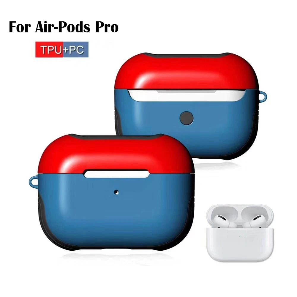  For AirPods Pro 2019 Wireless Charging Case TPU+PC Simple and elegant Protective Skin Cover For Airpods Pro 1102#B