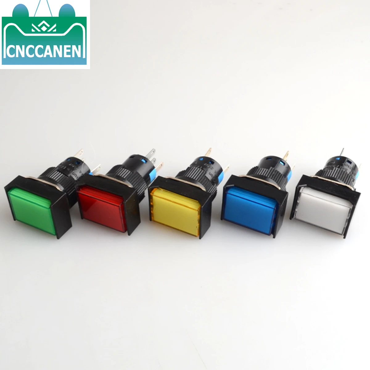 5V 12V 5pin momentary LED Illuminuted Maintained Self-locking Push Button Switches 16MM Latching Push Button