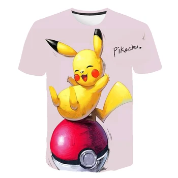 

3D Movie Detective Pokemon Pikachu Tshirt For Kids Boys Girls Children T-shirt Summer Casual Anime Cartoon Tees funny pokémon