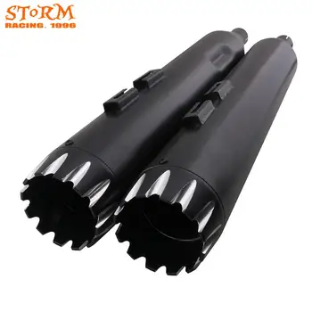 

Universal Motorcycle Exhaust Pipe Muffler Silencer For HARLEY 1995-2016 TOURING BAGGERS ELECTRA GLIDE ROAD KING ULTRA CLASSIC