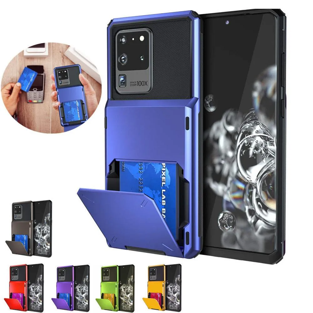 Flip Card Slots Business Armor Case For Huawei P30 Lite P20 Pro Cover Soft Rubber P40 P40Pro P Smart 2019 | Мобильные телефоны и