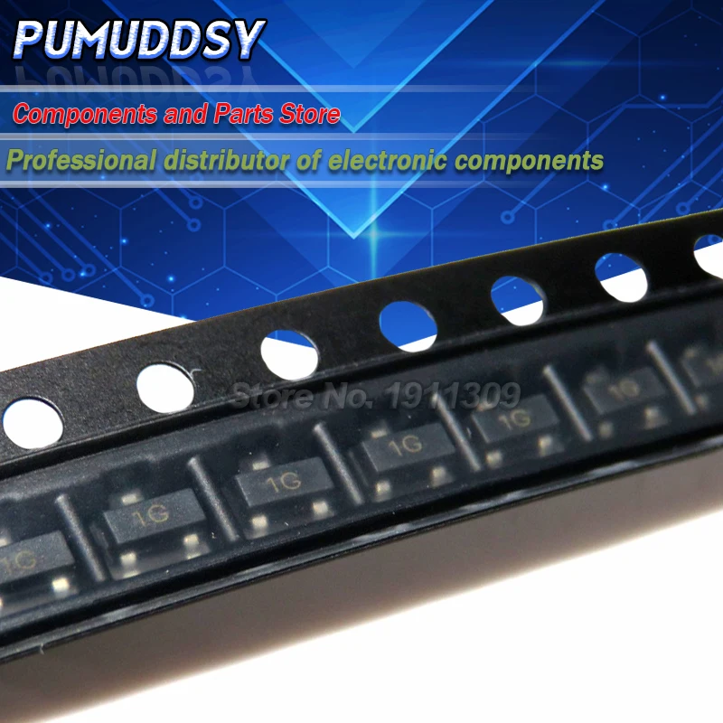 100 шт. BC847C BC847 SOT-23 NPN smd транзистор IC | Электронные компоненты и принадлежности