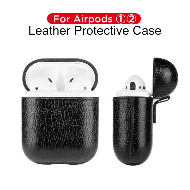 Funda чехол для зарядки чехол s для AirPods 1 2 кожаный Bluetooth беспроводной Чехол для наушников чехол для AirPods 1 2