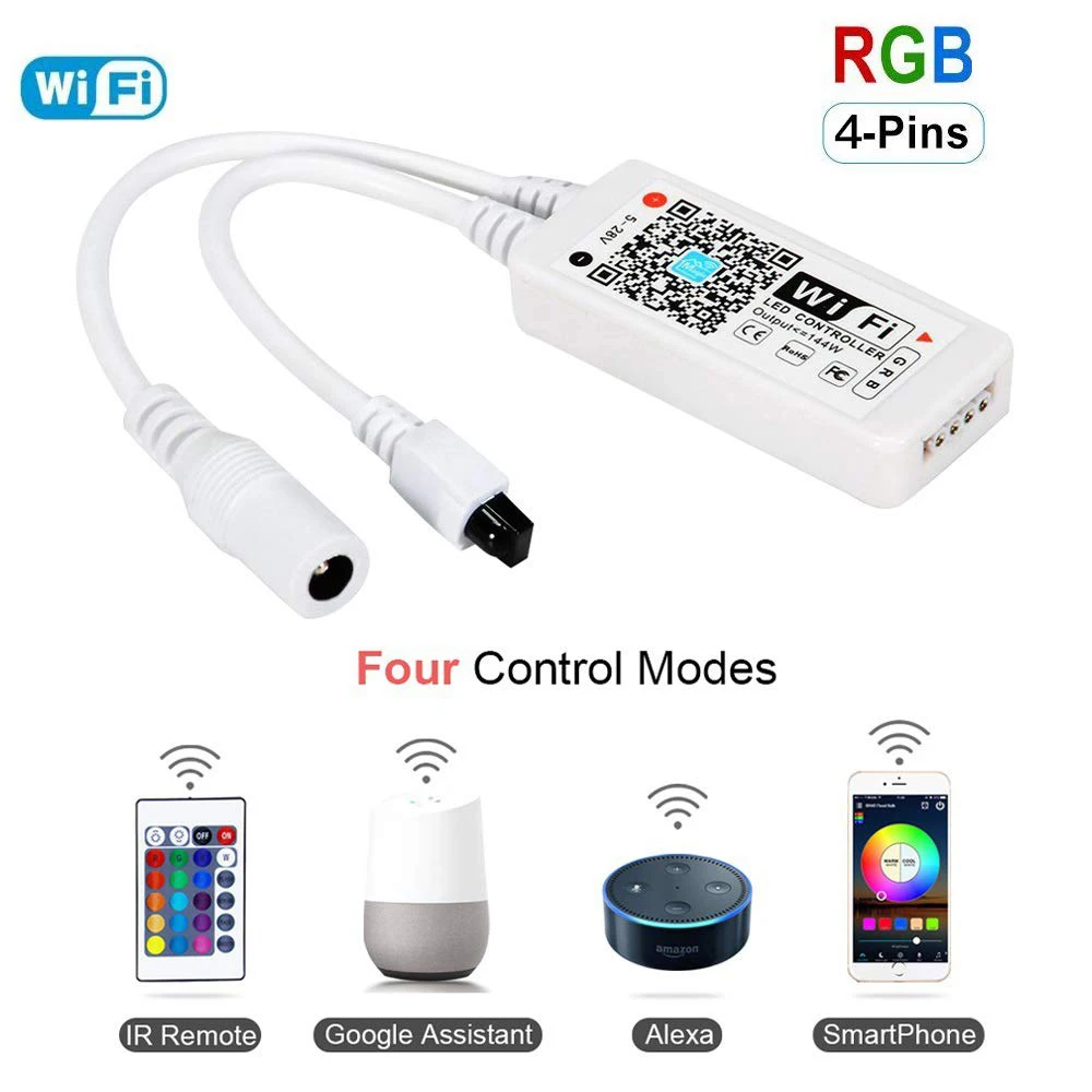 Водонепроницаемый светодиодный комплект световых лент SMD 5050 5 м 10 лента RGB WiFi