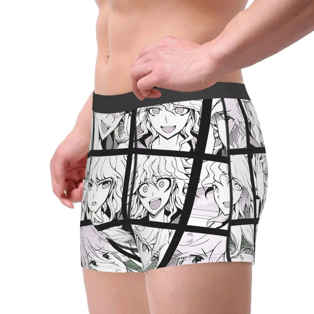 sexy men's panties Danganronpa Makoto Monokuma Komaru Kaede Game Nagito Manga Collection Underpants Homme Panties Male Underwear Print comfortable underwear for men