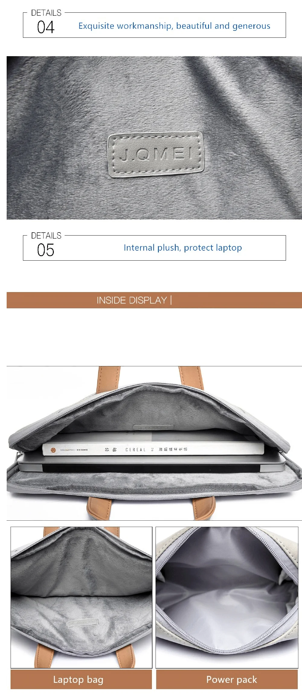 13.3/14 15.6 inch Portable Laptop Bag Waterproof PU Leather Laptop Case Casual Business Handbag for Men and Women