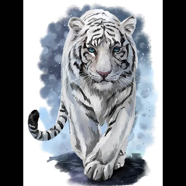 5d Diy Diamond Lukisan Harimau Putih Persegi Diamond Bordir Cross Stitch Rhinestone Gambar Rumah Dekorasi Anak Hadiah Berlian Lukisan Cross Stitch Aliexpress