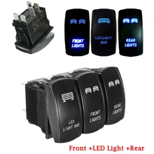 3 * delantera y trasera y luces LED Bar interruptor basculante para UTV Polaris RZR 4 XP 900 1000 Rangers/barcos/los coches/camiones/Tractor