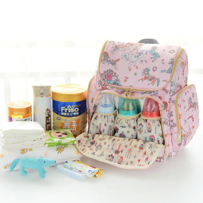 

Fashion Multifunction Waterproof Insulation Mummy bag Portable High capacity Portable Urine bag Care bag Travel Baby bottle
