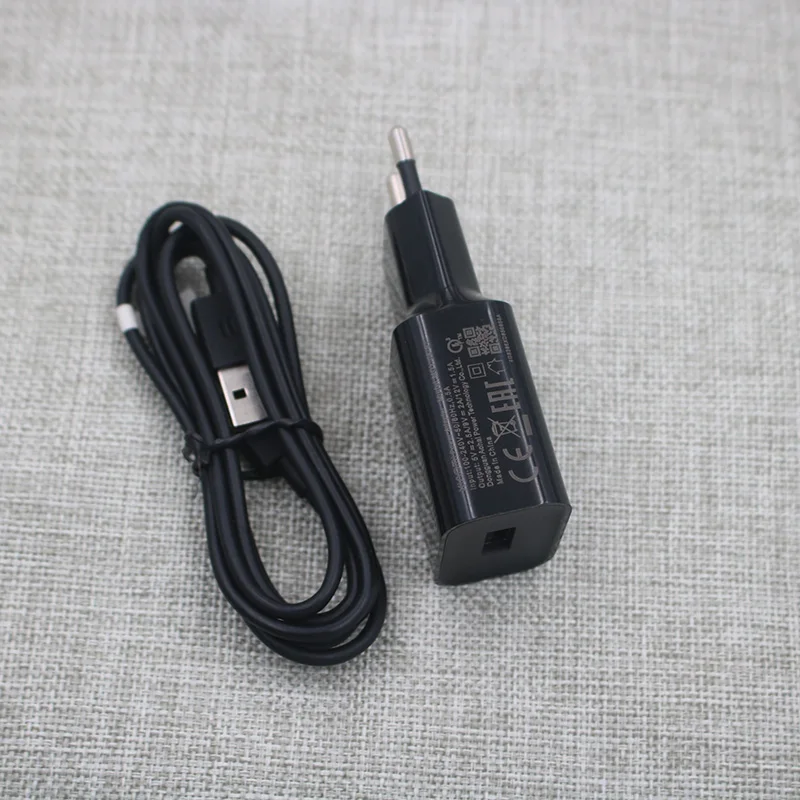 xiaomi mi6 12V1. 5A быстрое зарядное устройство ЕС Быстрая зарядка и mi cro USB type C кабель для redmi mi 9 8 se a1 a2 mi x max 2 3 mi 8 6 - Цвет: black EU Micro