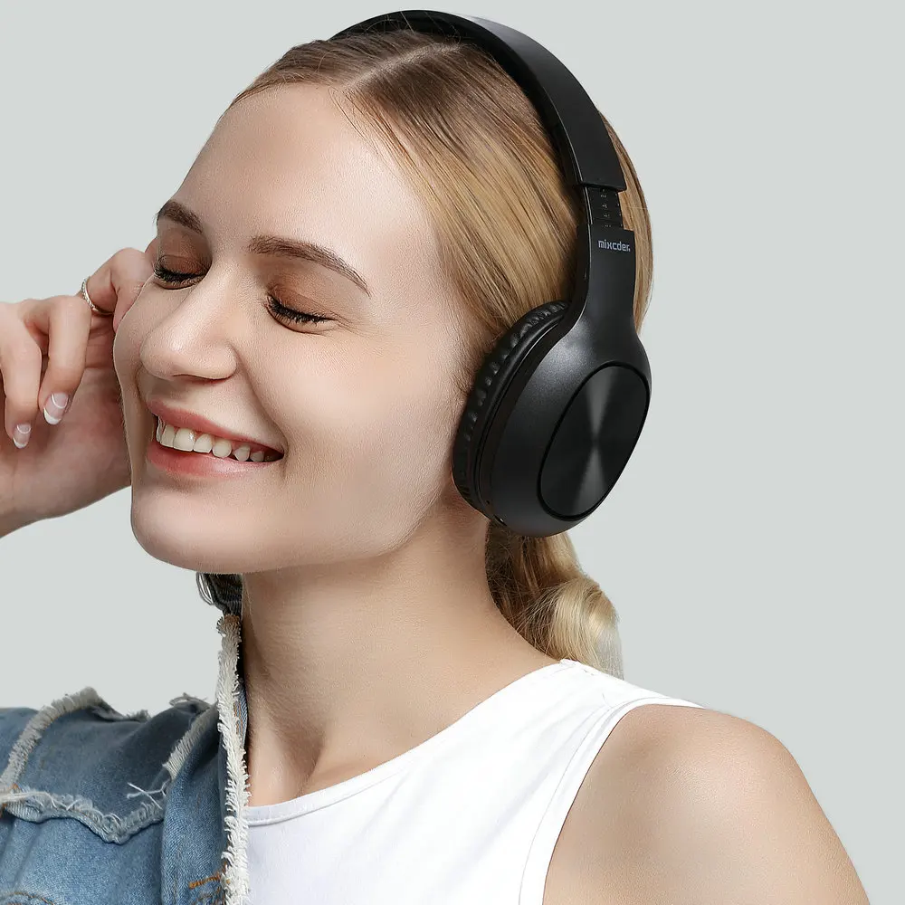 Mixcder HD901 Беспроводные наушники с микрофоном TF карта Bluetooth гарнитура наушники для iPhone 11 складные регулируемые наушники