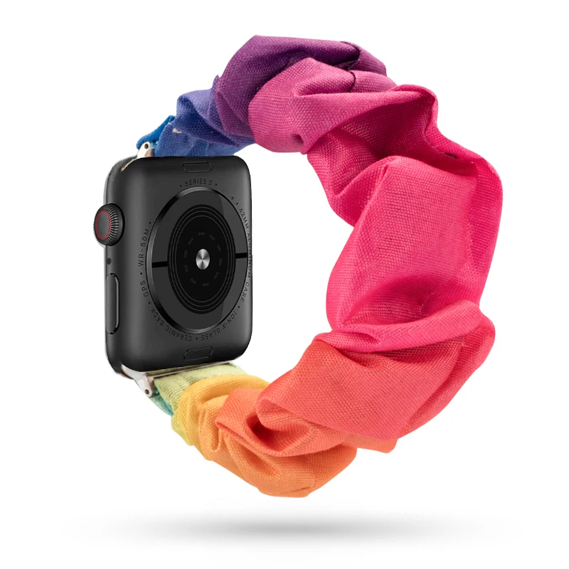 Ремешок для часов Apple watch 5 4 3 2 1 44 мм 40 женский эластичный браслет iwatch ремешок 42 38