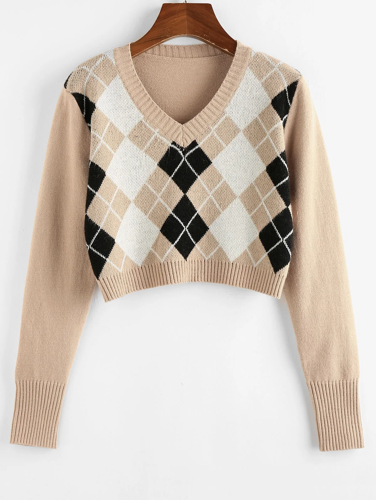 JESSIC-suéter pequeño y fresco de estilo universitario para mujer, Jersey a la moda, combina con todo, Top de punto con diamantes, novedad de 2021