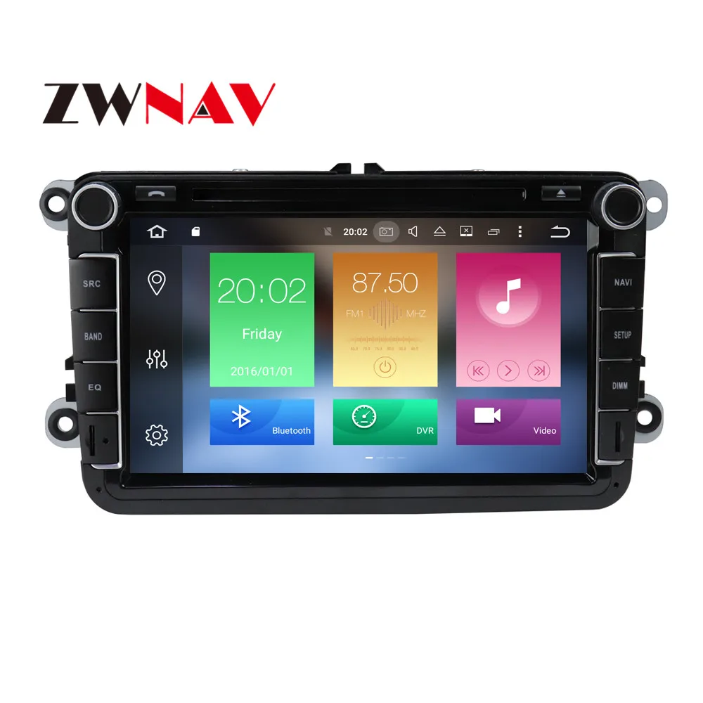 Discount Android 9 DSP Car DVD player GPS navination For Volkswagen/VW golf/passat/tiguan/Skoda/Seat/VW Amarok multimedia Auto head unit 1