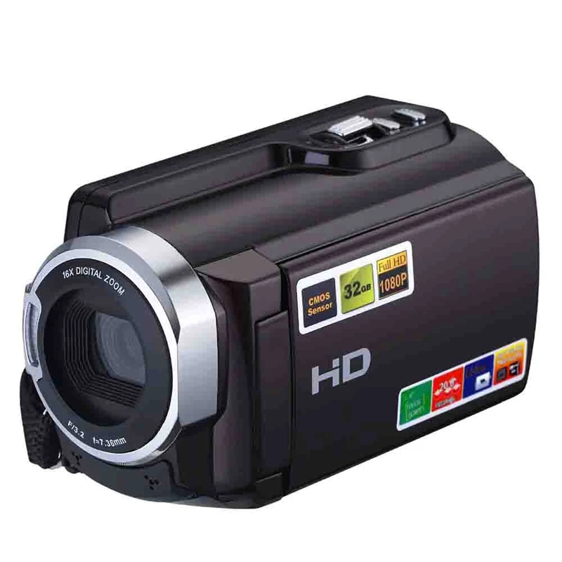 

1080P 16X Hdv-5053Str Portable Camcorder Full Hd Digital Zoom Digital Video Camera Recorder Dvr With Wifi 8Mp Press Screen(Eu Pl