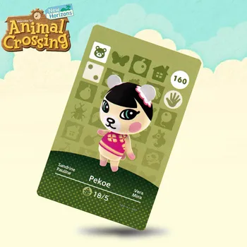 

160 Pekoe Animal Crossing Card Amiibo Cards Work for Switch NS 3DS Games
