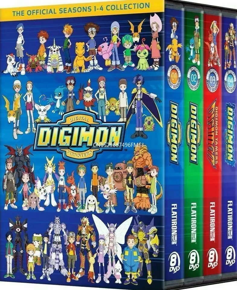 

DIGIMON DIGITAL MONSTERS the Official Seasons 1-4 Collection Complete TV Series DVD