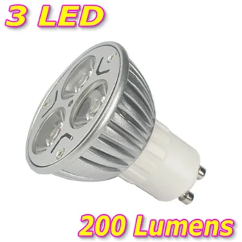 

10pcs 3 LED GU10 Light Bulbs Day/Warm White Lamps Energy Saving