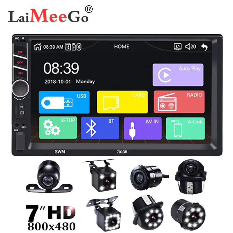 2din 7 "Универсальное автомобильное мультимедийное устройство Apple carplay Mirror link Android
