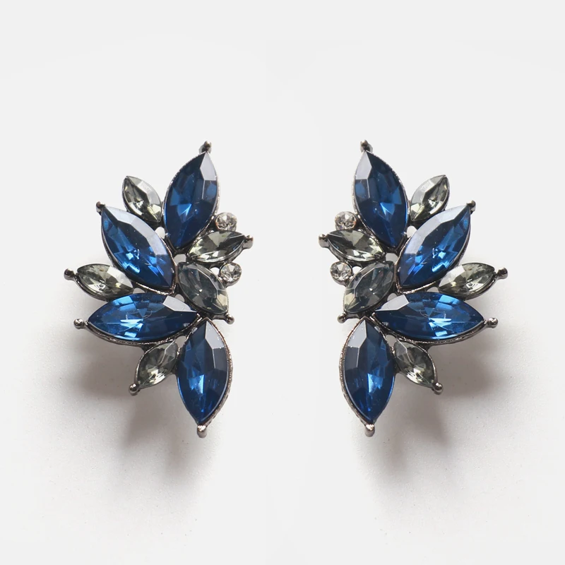 Ztech 32 дизайн синий кристалл/Кисточка/смолы Eearrings pendientes mujer moda Za новые большие массивные Оптовые аксессуары для ушей