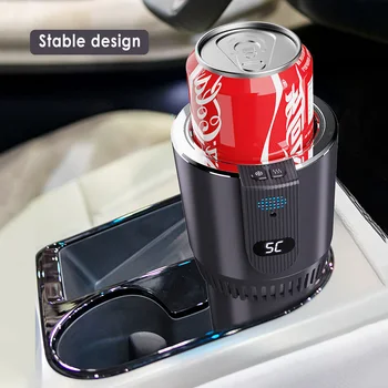 

12V Car Heating Cooling Cup 2-in-1 Car Office Cup Warmer Cooler Smart Car Cup Mug Holder Tumbler Cooling Beverage Drinks Cans
