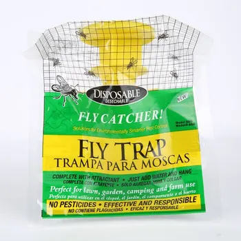 

10PCS Hanging Flycatcher Reusable Folding Fly Trap Summer Mosquito Trap Top Catcher Fly Wasp Insect Bug Killer Fly catcher