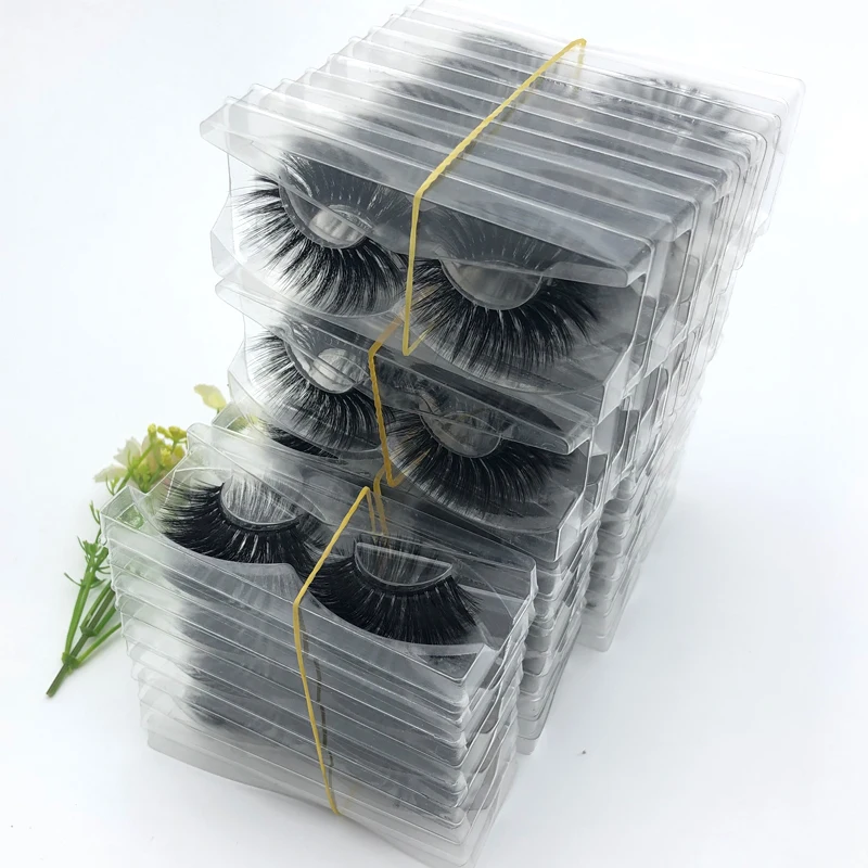 10/20/30/50/100 pairs/pack Mink Eyelashes with Tray No Box Handmade Natural False Eyelashes Full Strip Lashes Reusable 10/20/30/50/100 pairs/pack Mink Eyelashes with Tray No Box Handmade Natural False Eyelashes Full Strip Lashes Reusable