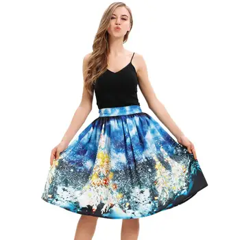 

Skirt Long Loose Skirt Ladies Women High Waisted Elegant Skirts Female Festival Clothes Girl Gift
