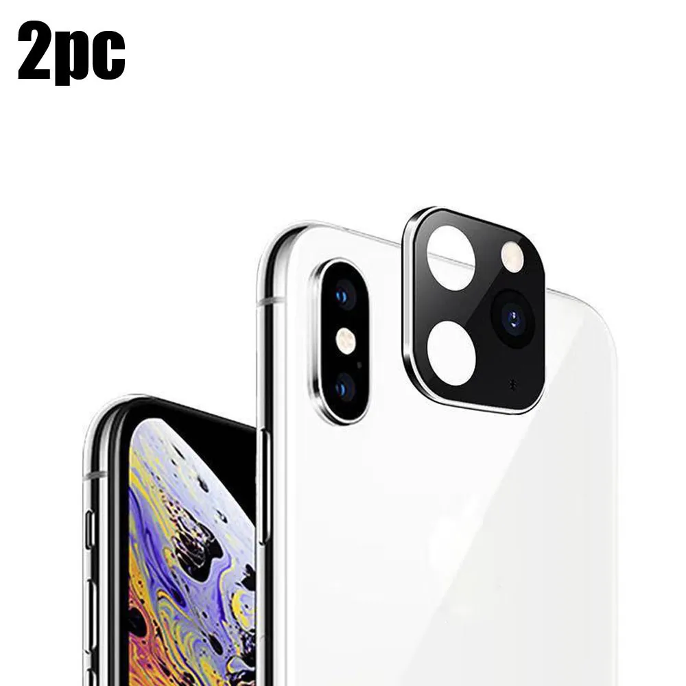 2PC Rear Camera Lens Screen Protector For IPhone X /XS /XS MAX Seconds Change iPhone 11 Camera Lens Screen Protector 1031#A