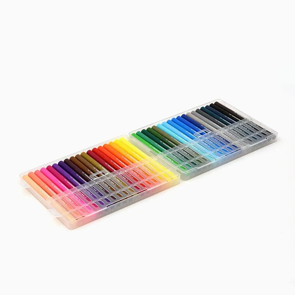 Xiaomi KACO ARTIST 36 цветов двойной наконечник фломастеры живопись граффити художественные Маркеры Набор для рисования нетоксичный безопасный подарок для детей - Цвет: 36 pcs with box