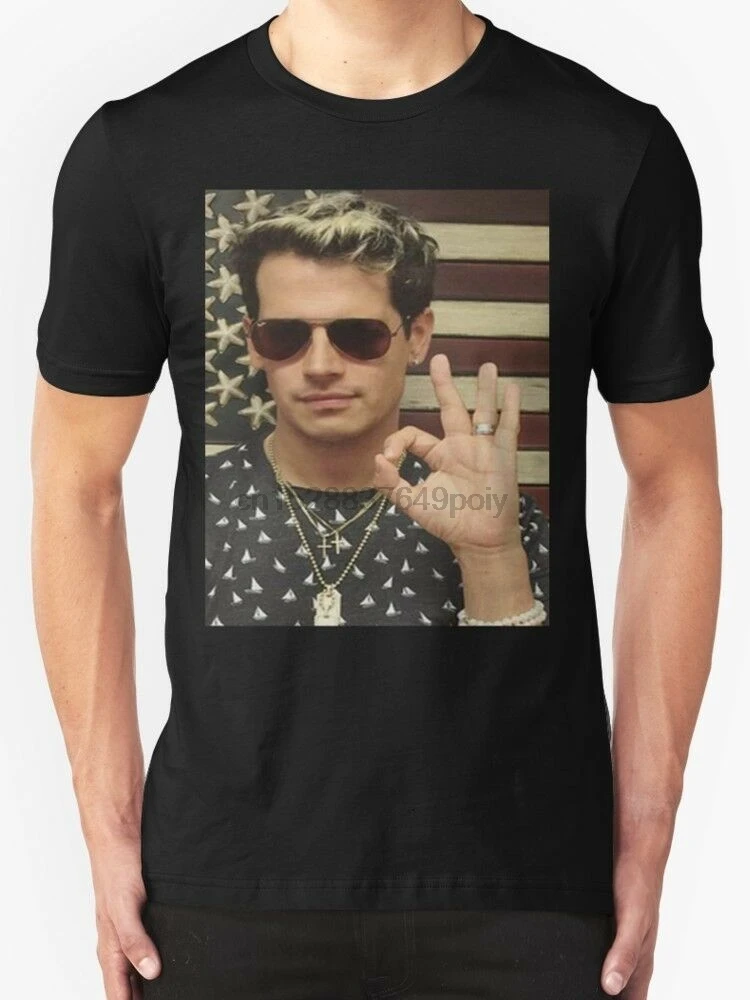 Черная Мужская футболка Milo Yiannopoulos | одежда