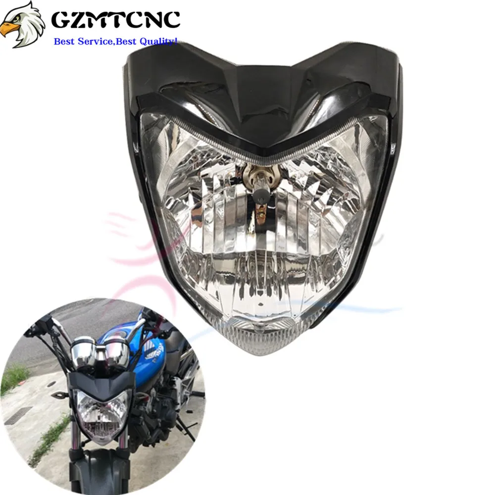 Fz16 Fz 16 Motorcycle Black Front Headlight Headlamp Assembly Head