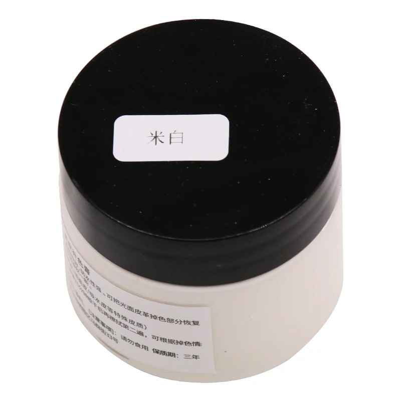 30ML White Paint for shoes cream skin Leather Finish Clothes Plastic  restorer Black Dye Repair Car Seat Restoration with Gloves