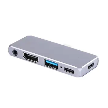 

USB C HUB 5 Port Type C To HDMI Splitter Converter For Macbook Pro Surface Notebook Adapter With 4K USB 3.0 USB-C Data Port