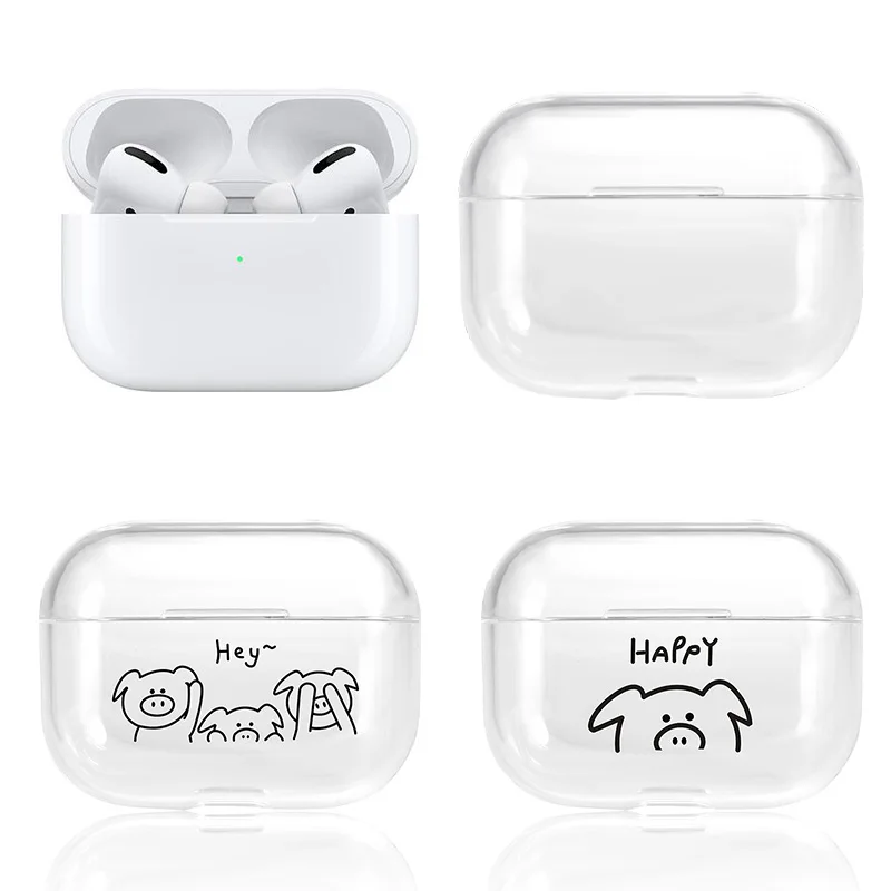 Милый мультяшный силиконовый чехол для Apple AirPods Pro Чехол Bluetooth гарнитура защитный жесткий чехол для AirPods Pro 3 чехол