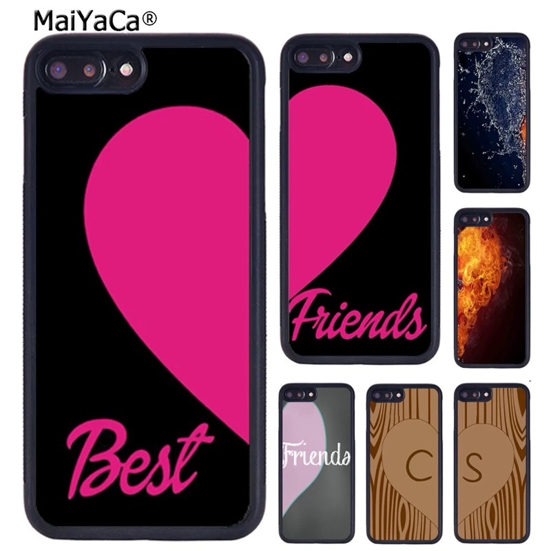 MaiYaCa BFF лучшие друзья лучшая подруга сердце пара подходящий чехол для телефона