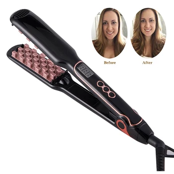 

Professional Hair iron Volumizing Iron Flat Iron Hair Straightener Digital Flat Iron with LCD Display Hair Styling Tools