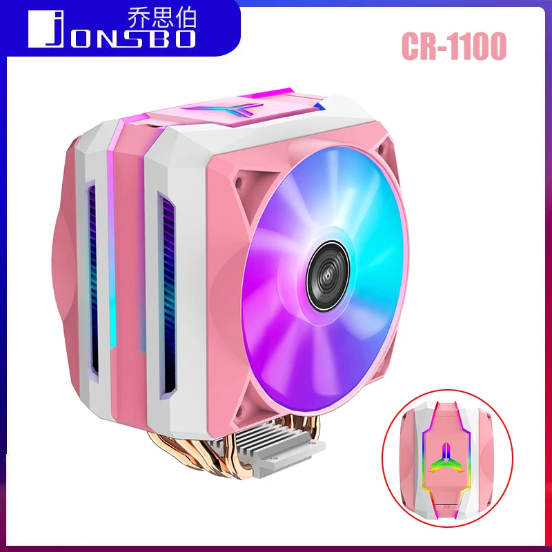 Jonsbo Tower CPU Cooler CR1100 6 тепловых труб PWM 4Pin CR-1100 радиатор охлаждения для Intel LGA 775/1150/1151/1155 AMD AM4/AM3 + Jonsbo Tower CPU Cooler CR1100 6 тепловых труб PWM 4Pin CR-1100 радиатор охлаждения для Intel LGA 775/1150/1151/1155 AMD AM4/AM3 +