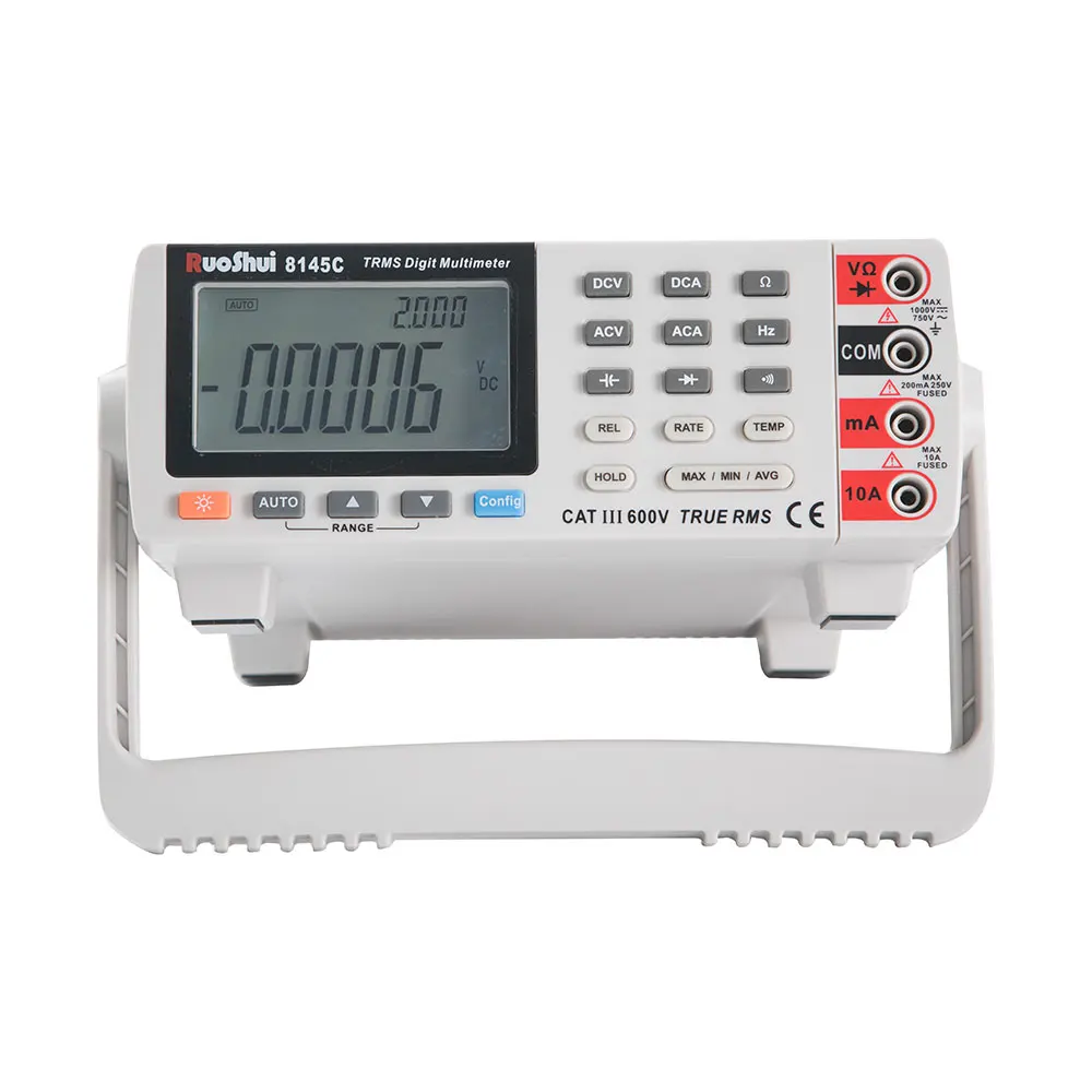  RuoShui VC8145C Bench top Digital Multimeter 1000V 10A Auto Range True RMS 22000 USB Voltmeter DC/A
