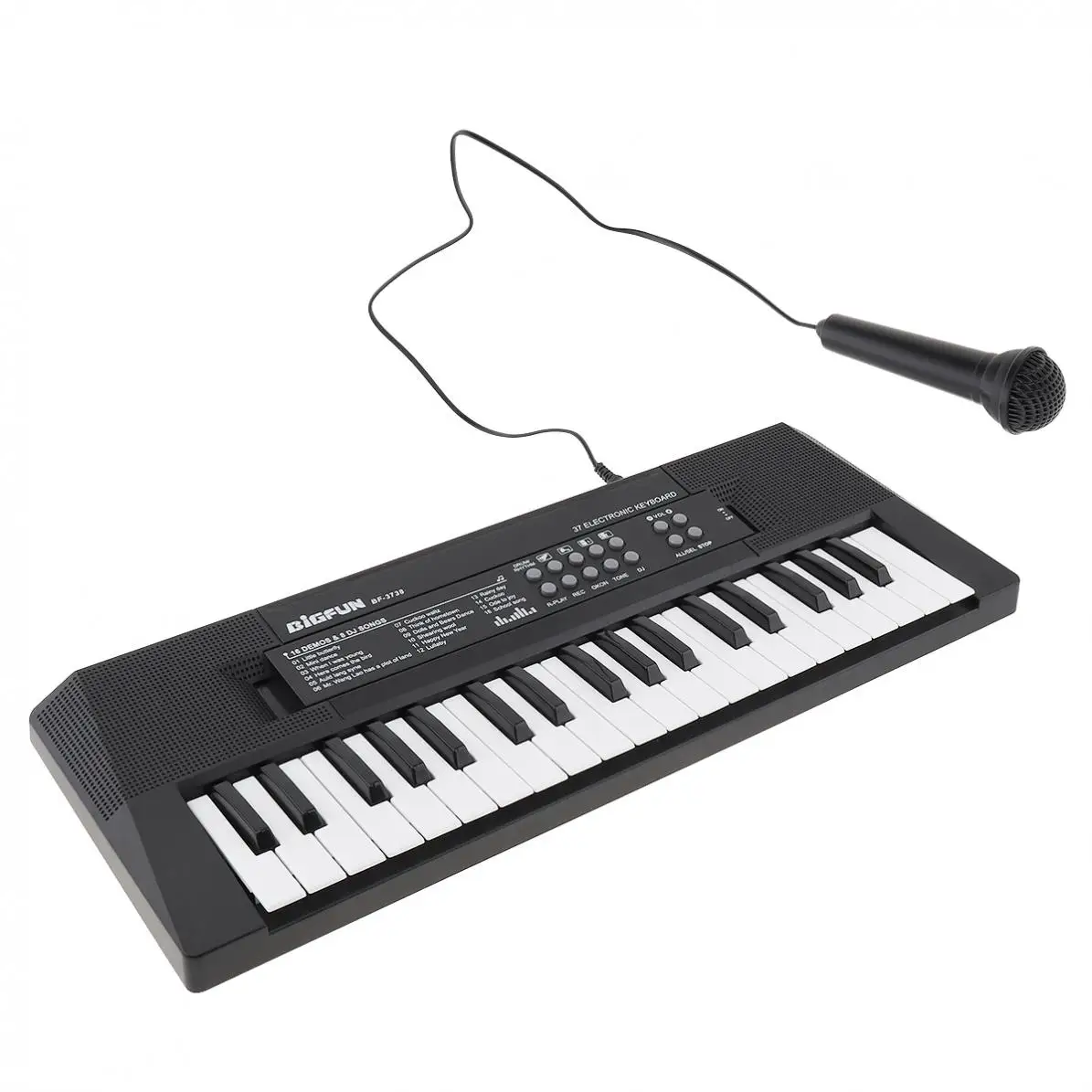 placa chave da música com microfone crianças presente iluminação musical