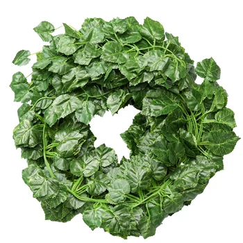 

24 Pcs Artificial Ivy Leaf Garland Fake Plant Ivy Vine Hanging for Wedding Party Garden Wall Decoration Grape Leaves