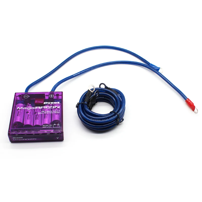 DEFT DC 12V Universal Car Fuel Saver Volt Stabilizer With Ground wires LED Display Regulator Voltage Earthing Volt Controller (4)