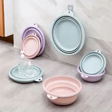 1 шт., креативный водонепроницаемый складной бассейн, ведро для поездок, кухонный органайзер, для путешествий, умывальник, RV таз, портативная чаша для воды, фруктовый поднос, домашняя умывальник