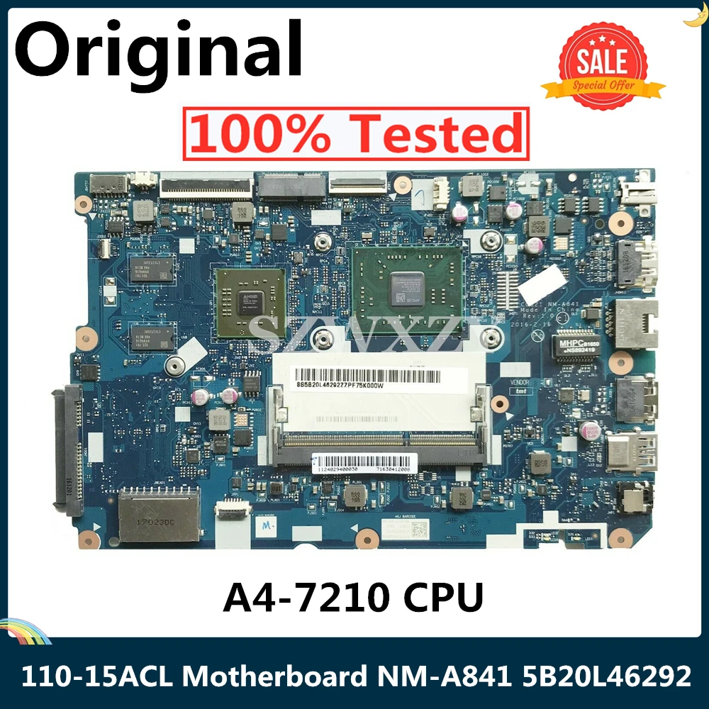 LSC для LENOVO IdeaPad 110-15ACL материнская плата ноутбука с A4-7210 CPU CG521 NM-A841 5B20L46292 | Компьютеры