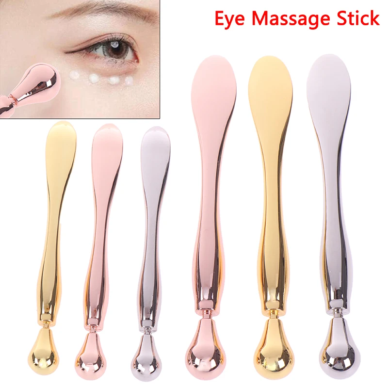 Alloy Metal Cosmetic Spatulas Facial Mask Spoon Eye Cream Mixing Spatula Scoop Anti Wrinkle Massage Sticks Makeup Tools 2 Size