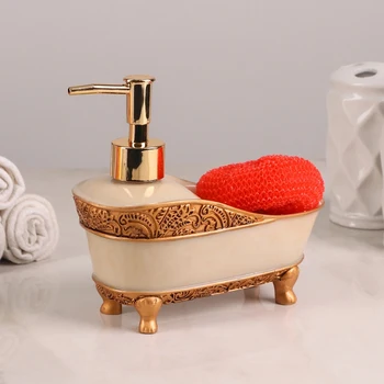 

Luxurious detergent dispenser with sponge holder 4694207