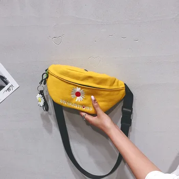 

Canvas small bag female bag new 2020 student cute cartoon shoulder messenger bag handbag